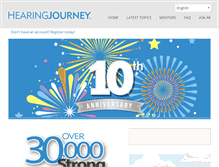Tablet Screenshot of hearingjourney.com